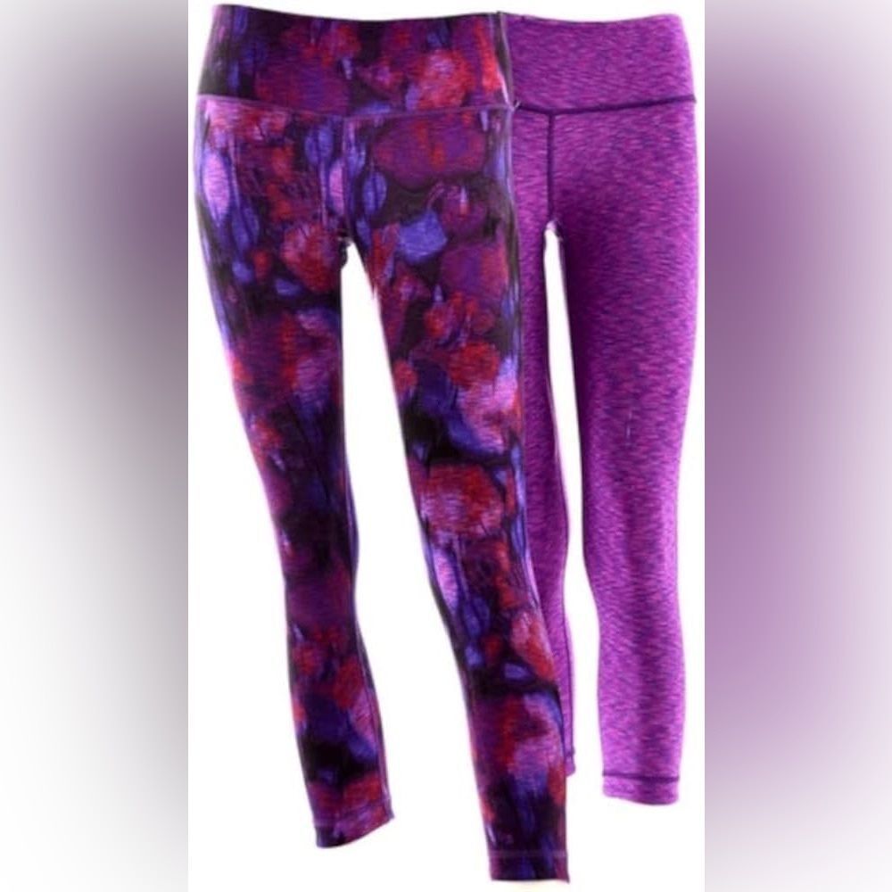 Active Life Reversible Leggings, Fuschia Space Dye/Fuschia